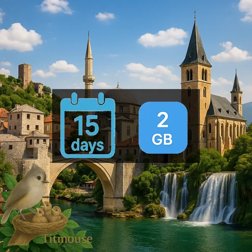Bosnia and Herzegovina - 2 GB - 15 Days