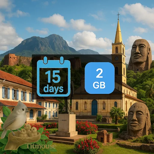 French Guiana - 2 GB - 15 days