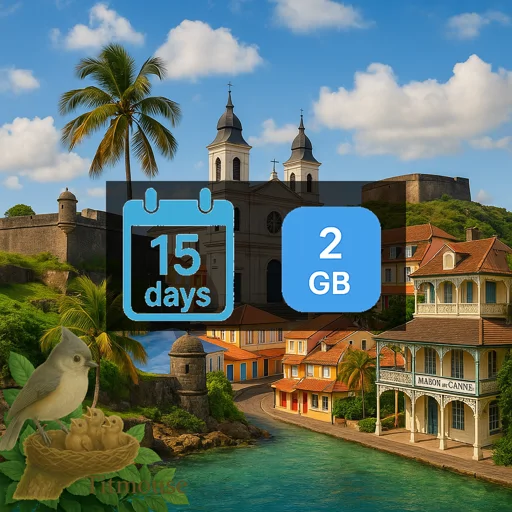Guadeloupe - 2 GB - 15 days
