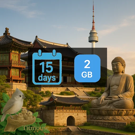 South Korea - 2 GB - 15 Days