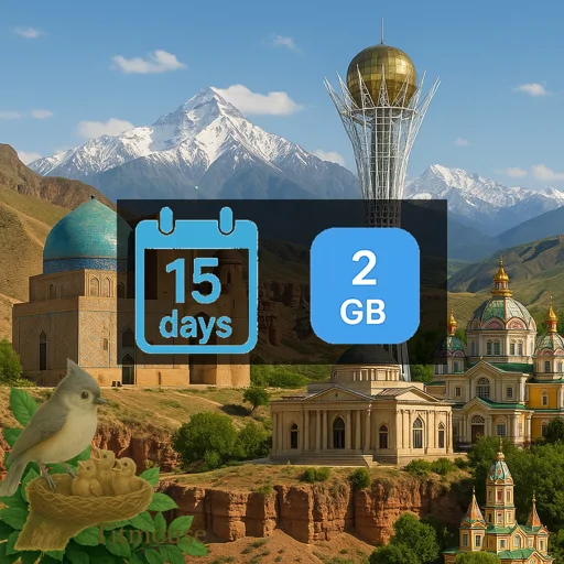 Kazakhstan - 2 GB - 15 Days