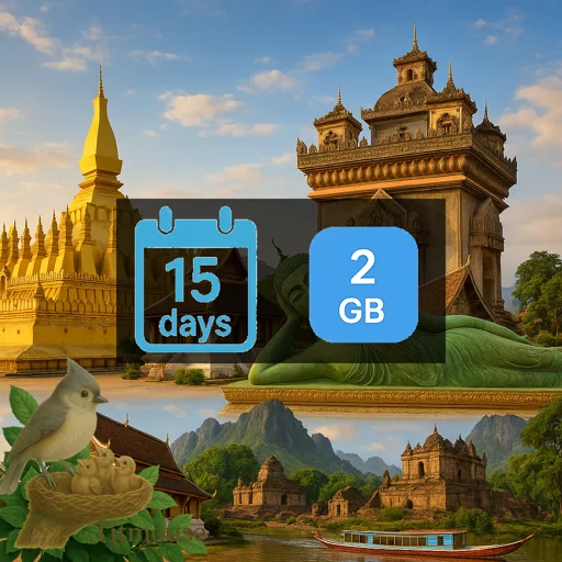 Laos - 2 GB - 15 days