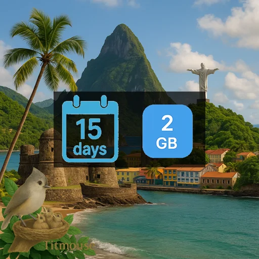 Saint Lucia - 2 GB - 15 Days