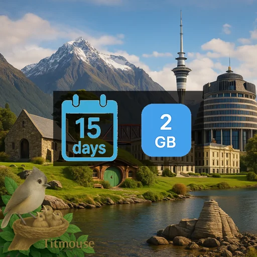 New Zealand - 2 GB - 15 Days