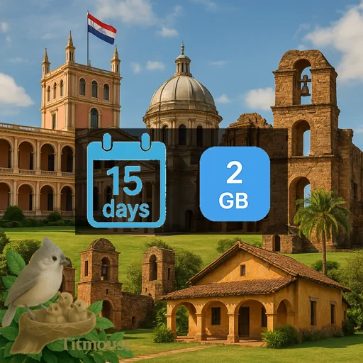 Paraguay - 2 GB - 15 days