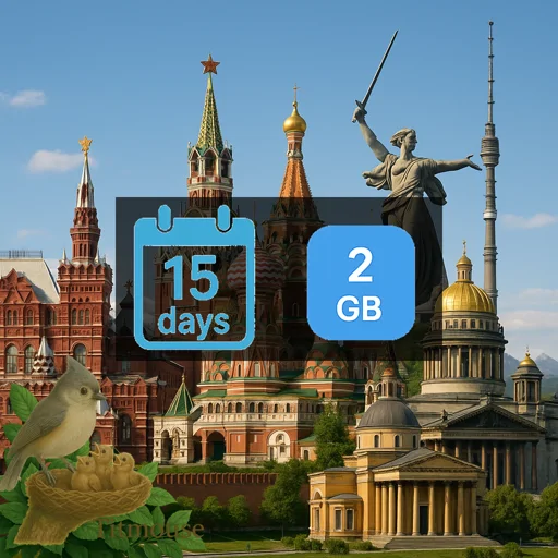 Russia - 2 GB - 15 Days