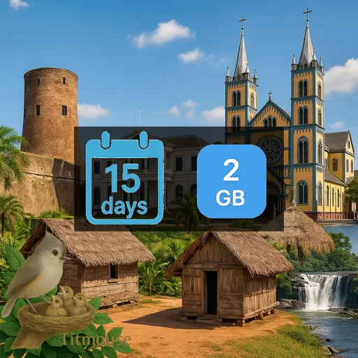 Suriname - 2 GB - 15 Days