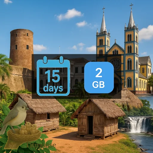 Suriname - 2 GB - 15 Days