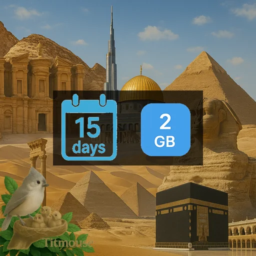 Middle East and North Africa - 2 GB - 15 days