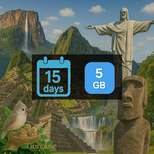 Latin America - 5 GB - 15 days