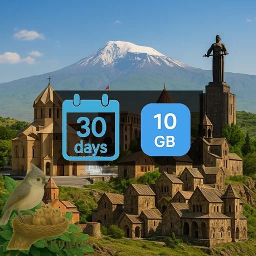 Armenia - 10 GB - 30 Days