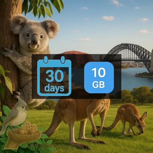 Australia - 10 GB - 30 Days