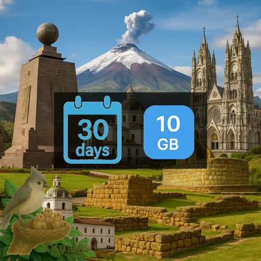 Ecuador - 10 GB - 30 Days