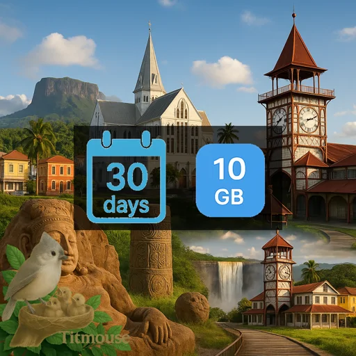 Guyana - 10 GB - 30 Days