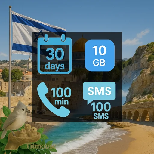 Israel - 10 GB - 100 SMS - 100 Mins - 30 days