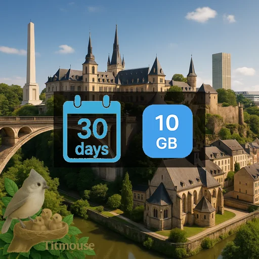 Luxembourg - 10 GB - 30 Days