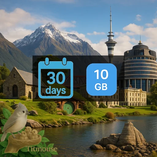 New Zealand - 10 GB - 30 days