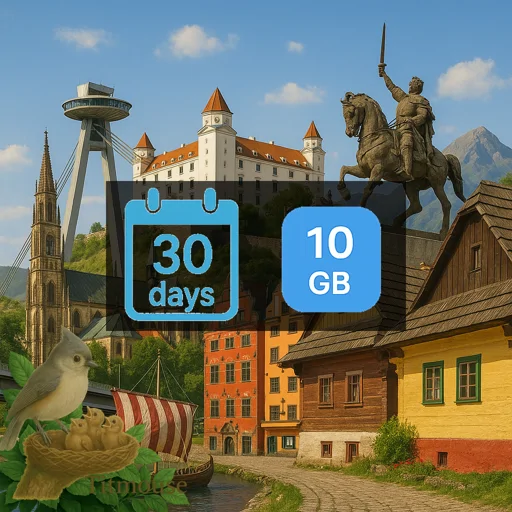 Slovakia - 10 GB - 30 Days