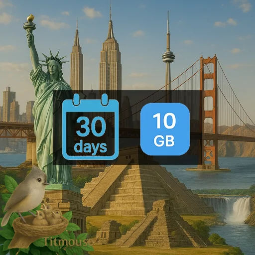 North America - 10 GB - 30 days