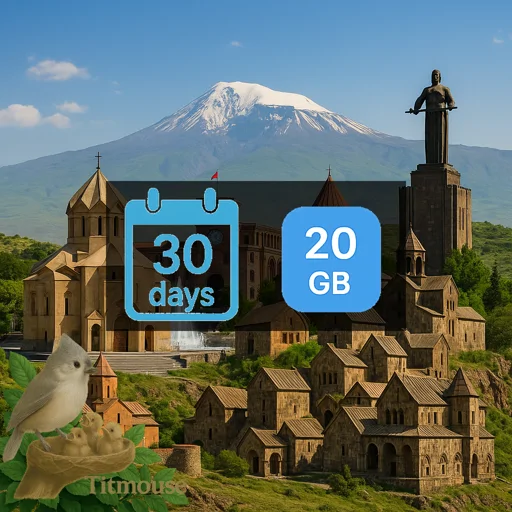 Armenia - 20 GB - 30 days