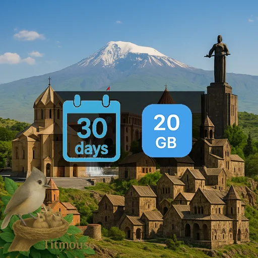 Armenia - 20 GB - 30 days
