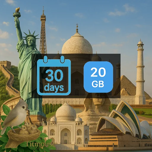 Latin America - 20 GB - 30 days