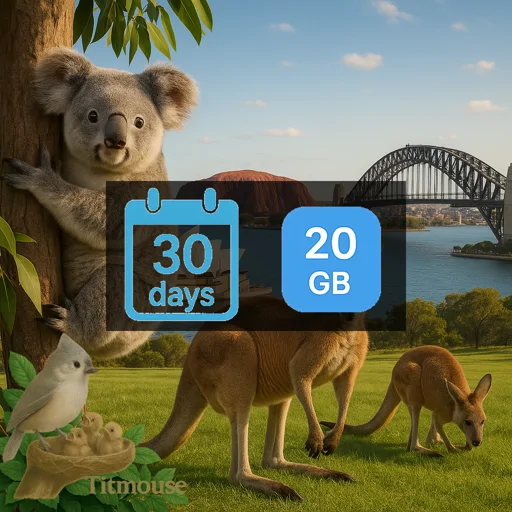 Australia - 20 GB - 30 days