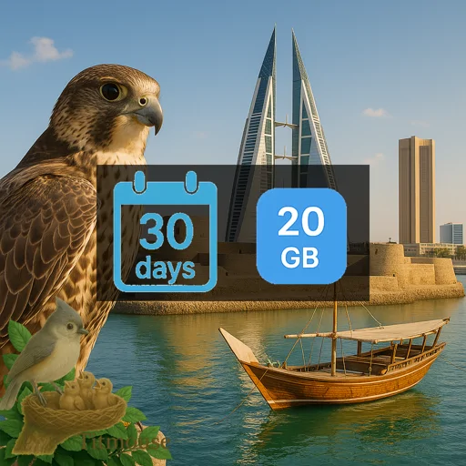 Bahrain - 20 GB - 30 Days