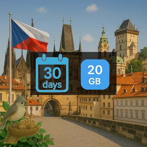 Czech Republic - 20 GB - 30 Days