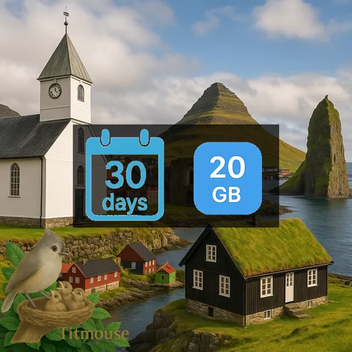 Faroe Islands - 20 GB - 30 Days