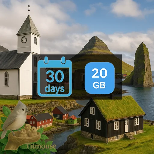 Faroe Islands - 20 GB - 30 Days