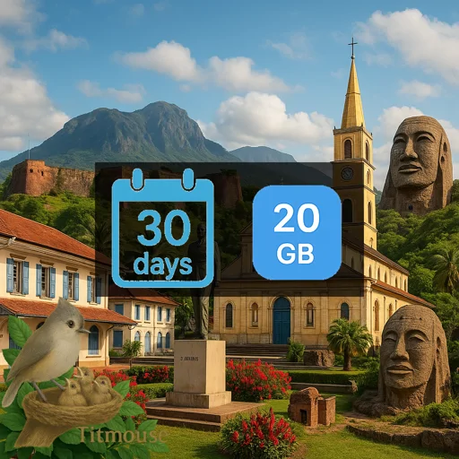 French Guiana - 20 GB - 30 days