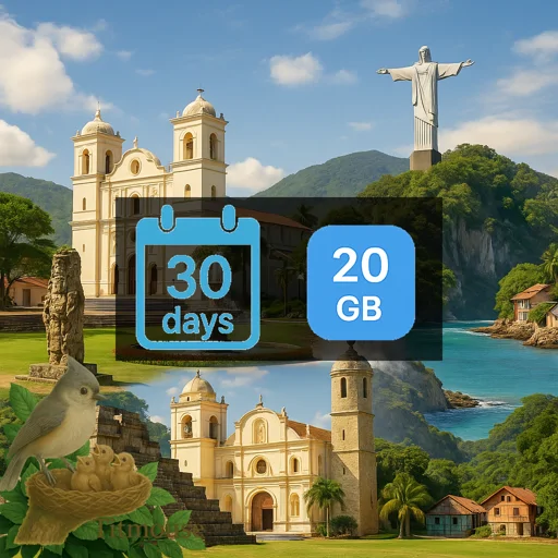 Honduras - 20 GB - 30 Days