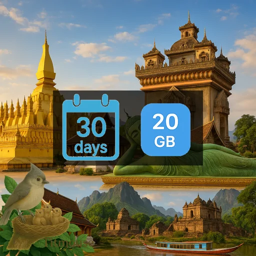 Laos - 20 GB - 30 Days