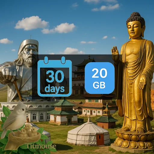 Mongolia - 20 GB - 30 Days