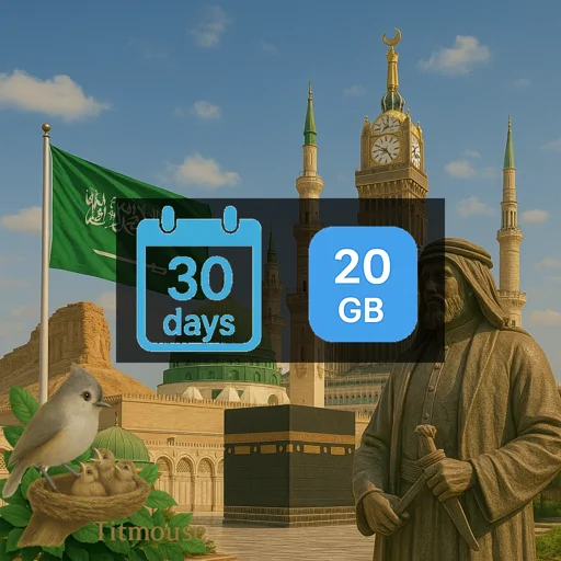 Saudi Arabia - 20 GB - 30 Days