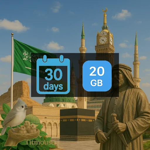 Saudi Arabia - 20 GB - 30 days