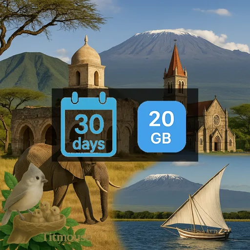 Tanzania - 20 GB - 30 Days