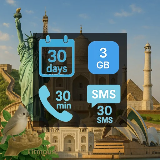 Discover Global - 3 GB - 30 SMS - 30 Mins - 30 Days