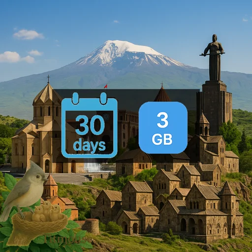 Armenia - 3 GB - 30 Days