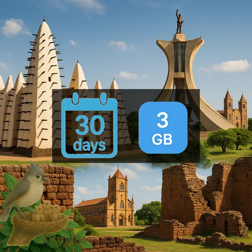 Burkina Faso - 3 GB - 30 days
