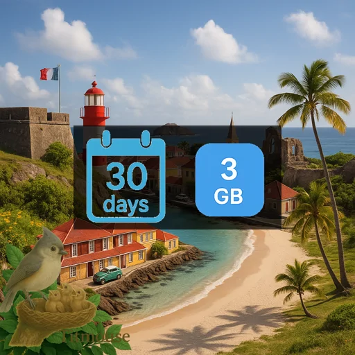 Saint Barthélemy - 3 GB - 30 Days