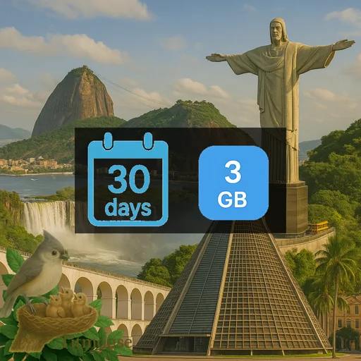 Brazil - 3 GB - 30 days