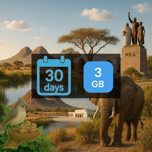Botswana - 3 GB - 30 days