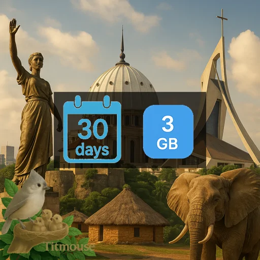 Côte d'Ivoire - 3 GB - 30 Days