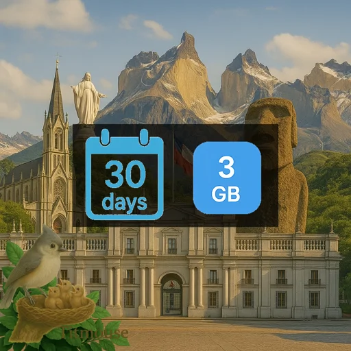 Chile - 3 GB - 30 Days