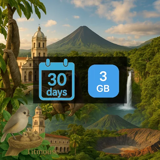 Costa Rica - 3 GB - 30 Days