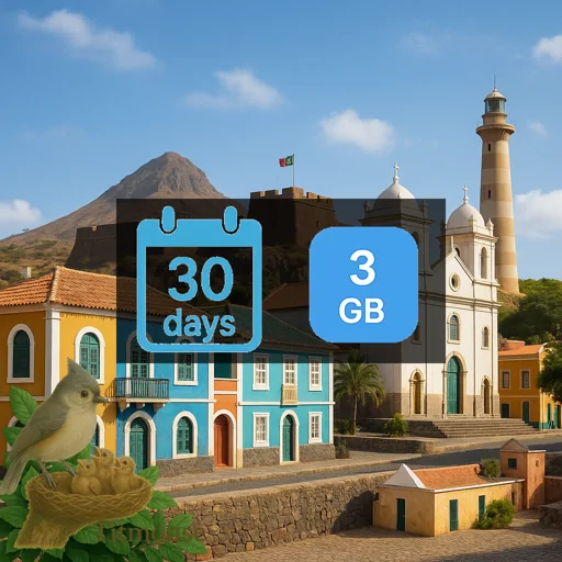 Cape Verde - 3 GB - 30 days