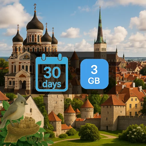 Estonia - 3 GB - 30 Days