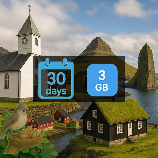 Faroe Islands - 3 GB - 30 Days